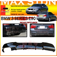 BMW 3 SERIES E90 M TECH SINGLE EXHAUST REAR DIFFUSER REAR BUMPER DIFFUSER LIP E90 2005-2008 M-TECH LOOK M-PERFORMANCE