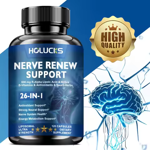 Nerve Renew Capsules, Pins, Needles, Skin on Fire, Fell Asleep. Vitamin B Complex, R-Alpha Lipoic Ac
