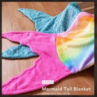 Mermaid Tail Blanket Rainbow Kaison