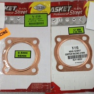 Yamaha Y110 ss ss-II head gasket (cooper- 56mm / 57mm)