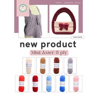 CATALOG - Mini Aster 3 Ply Knitting Yarn / Velvet / Velvet Crochet Knitting Yarn