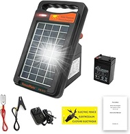 FenceMate 10 Miles Range Solar Fence Charger 0.2J for Containment of Livestock, Poultry, Pet, Hobby 
