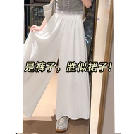 jumpsuit for woman formal lovito jumpsuit jumpsuit for woman Skirt Thin Style Yamamoto White Culotte