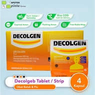 Decolgen 4 Tablets relieve flu symptoms such as headaches and fever