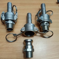 Camlock type C and F size 3/ 4" outer thread stainless steel material