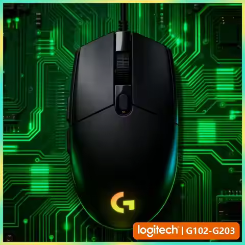 Logitech G102 Prodigy Wired Gaming Mouse Mechanical Buttons 20M Clicks RGB Lighting for PC Mac Gamin