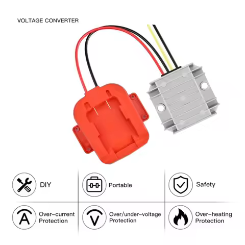N96R Step-Down Converter 20V-12V For BLACK+ DECKER Battery Power Wheel Battery Adapter 10A 120W Inve