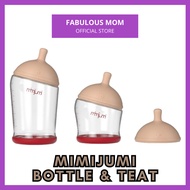 [MIMIJUMI] Baby Feeding Bottle Nipple Shape Teat Soft Silicone Teat Botol Susu Mimick Mom Puting Ibu