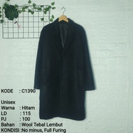 Coat, Long Coat Wool Size Jumbo Besar Preloved 029