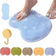 Thefortunately Foot Scrubber, Thefortunately Silicone Shower Foot Scrubber Mat, Hands-Free Silicone 
