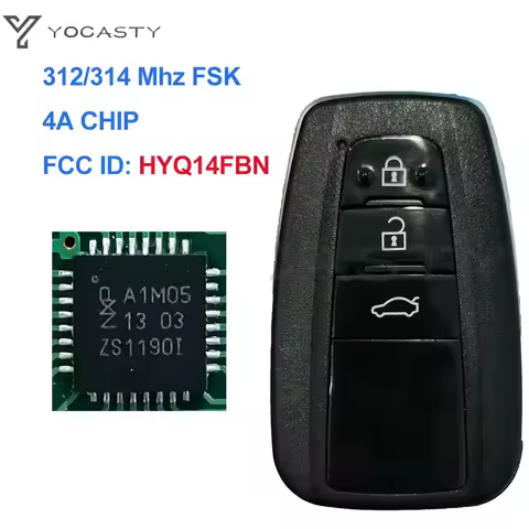YOCASTY Original PCB Smart Key 312/314MHz 4A Chip For 2018 2019 2020 2021 Toyota Corolla For Brazil 