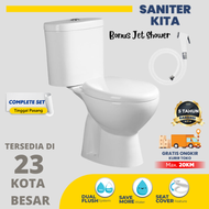 Kloset Toilet Closet Duduk Otomatis FSA0072B WC Duduk