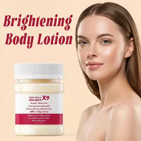 Collagen Brightening Body Lotion Cream X9 Non-Greasy Deep Hydration Moisturizing Nourishing Evens Sk