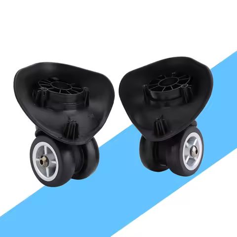 2PZ PVC ROTELLA RICAMBIO PER VALIGIA TROLLEY RUOTE BAGAGLIO Luggage Wheel Suitcase Replacement Wheel