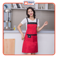 HippoMart Japan Import Style Waterproof Apron with Pocket (Multiple Colour)