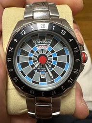 飛鏢盤圖案SII J. 彈簧石英 Target 手錶