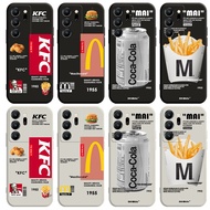casing for samsung note 20 10 9 8 ultra j8 j7 pro prime plus KFC McDonald's Case Soft Cover
