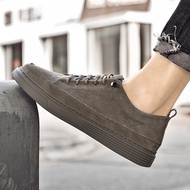 Match Shoes Ancient Board Leather Shoes Trendy Youth 45 Genuine Leather Pedal Lazy Size Shoes Comple