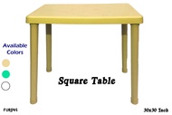 FUR045  Square Table Monoblock 30x30 Inch
