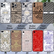 Brand DIOR Apple iPhone 15 PRO MAX PLUS Silicone Soft Cover Camera Protection TPU Phone Case