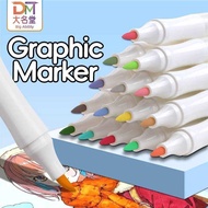Big Ability Soft Tip Brush Pen Fine Liner Art Markers Set Oily Marker Pens for Drawing & ing - 24/36