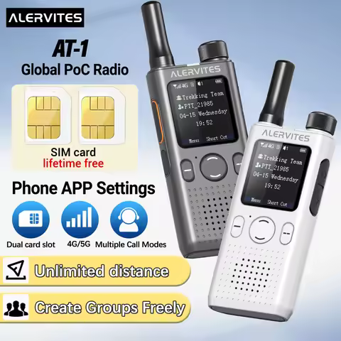 Baofeng AT1 POC Radio Lifetime Free Use Create Groups Freely Global 4G/5G Network Walkie Talkie Unli