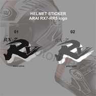 RX7 RR5 Rear Helmet logo Sticker
