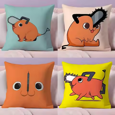 Anime C-Chainsaw Man Pochita Pillow Case Pillowcase Ultra Soft Skin Friendly Fabric Cloud Like Comfo