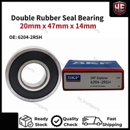 6204-2RSH Double Rubber Seal Bearing / Air Con Bearing SKF