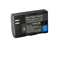 For Canon LP E6 LPE6 LP-E6 E6N Battery EOS 5DS R 5D Mark II 5D Mark III 6D 7D 70D 80D 2650mAh Camera