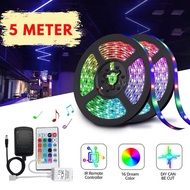 Waterproof LED Strip Light RGB Light Strip 2835  Strip + Remote Control Lampu LED