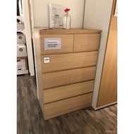 Domestic Delegated Purchase Ikea Malm 6Chest of Drawers Chest of Drawer Storage Cabinet Storage Cabinet Organizing Cabin