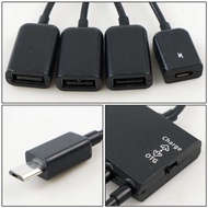 Multifunction Micro USB OTG Hub 4 in 1 Data Cable & Charge - M3H4