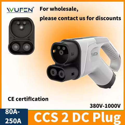 WUFEN IEC62196 CCS2 DC Plug 80A 125A 150A 200A 250A EVSE CCS Combo 2 For EV Charger station Plug EVS