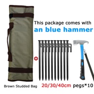 Lightweight Outdoor Camping Peg Nail Tent Hammer Tools Bag Peg Storage Bag Camping Accessories
