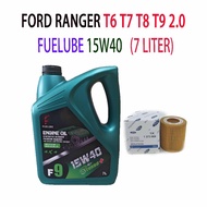 FORD RANGER T6 2.0 3.2, T7 T8 T9 2.0  OIL FILTER + FUELUBE 15W40 7LITER ENGINE OIL