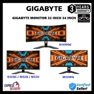 GIGABYTE MONITOR 32 INCH 34 INCH [ G32QC G34WQC M32Q M32U M34WQ ]