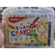 GREEBEL Silky Crayon 12 Colors Silky Crayon/ 12 Colors Set Fine Coloring Crayon/