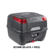 BOX GIVI B33NM BLACK+RED B33N2M BLACK+TECH 33L CAPACITY