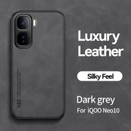 เคส IQOONeo10สำหรับ VIVO IQOO Neo 10 Neo10เคสโทรศัพท์แฟชันเคสหนังหรูหราสไตล์คู่รักกันกระแทกฝาหลัง