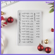💍 Silver 7.5x4.9x0.1in Tactile Braille Alphabet Learning Board 1Pcs