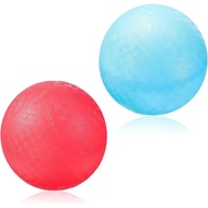 Civaner 2 Pek Bola Dodgeball Buatan PVC 5 Inci, Merah Biru, Sesuai untuk Permainan Luar Kanak-kanak,