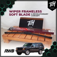 Jeep Cherokee XJ 1984 Hybrid RWB Soft Frameless WIPER 2 PCS