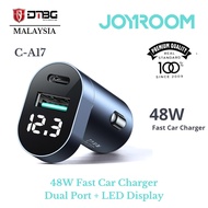 JOYROOM C-A17 phone charger car 48W Intelligent Dual Port LED Display Fast Car Charger  for Xiaomi H