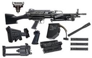 【楊格玩具】大戶版 待貨中~ VFC M249 SAW GBB 輕量化氣動機槍、外管、彈匣、握把、下護木、後托、彈鼓