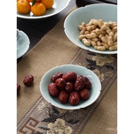 Tableware Chinese Wholesale Dim Sum Celadon Plate Song Dynasty Fruit Plate 5YA1 Deep Plate Style Pla