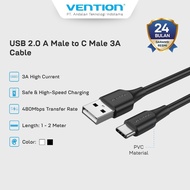 Vention USB Charger Cable A to C 3A Fast Charging 3A 480Mbps Flexible & Durable 25CM 50CM 1M 1.5M 2M