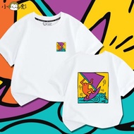 keith haring聯名凱斯哈林波普藝術短袖t恤衫男女兒童裝學生半袖
