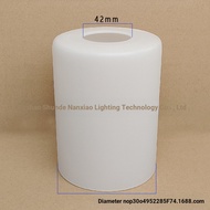 Best-Selling Cylindrical Straight Glass Lampshade E27 Lamp Holder Milk White Lampshade Frosted Cylin