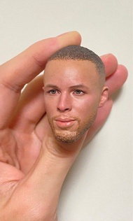 Stephen Curry 史提芬庫里 頭雕 1:6 enterbay原裝頭雕 嘆惜精涂 eb nba  適用enterbay 素體